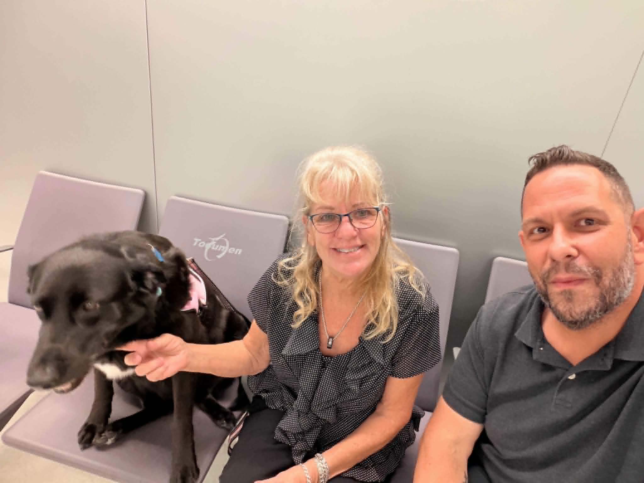 Libby and Remi at Tocumen International Airport, Panama City